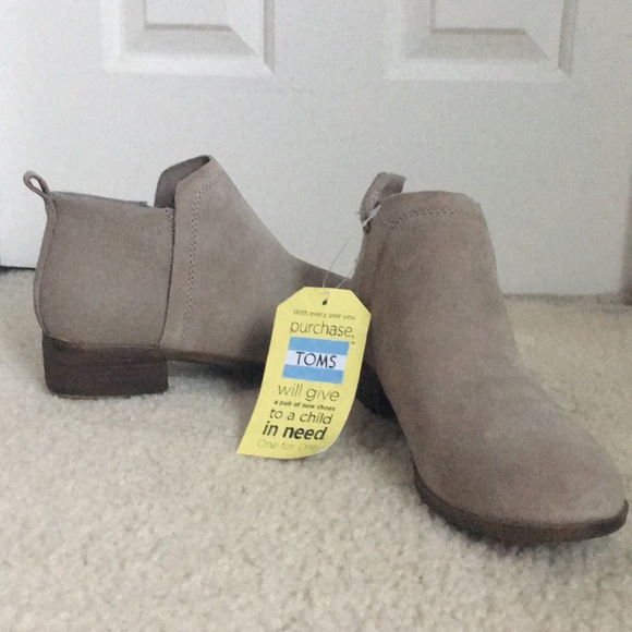 toms deia booties desert taupe